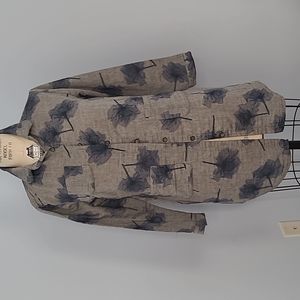 Kaikai women's long sleeve  long cardigan style  shirt medium size